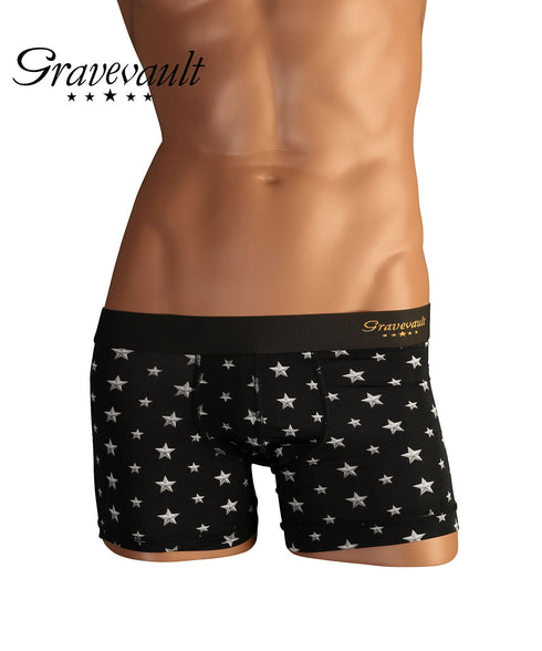 グレイブボールト Gravevault Star Stads メンズ ショート ボクサーパンツ 【メール便】