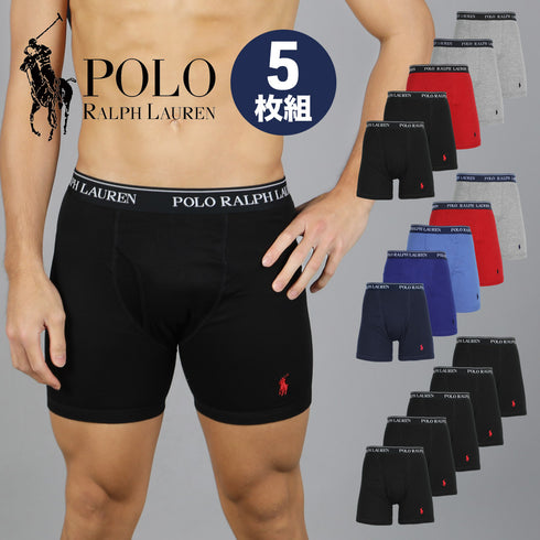 ポロ ラルフローレン POLO RALPH LAUREN 【5枚セット】CLASSIC FIT メンズ ロングボクサーパンツ 下着 おしゃれ 人気 プレゼント 彼氏