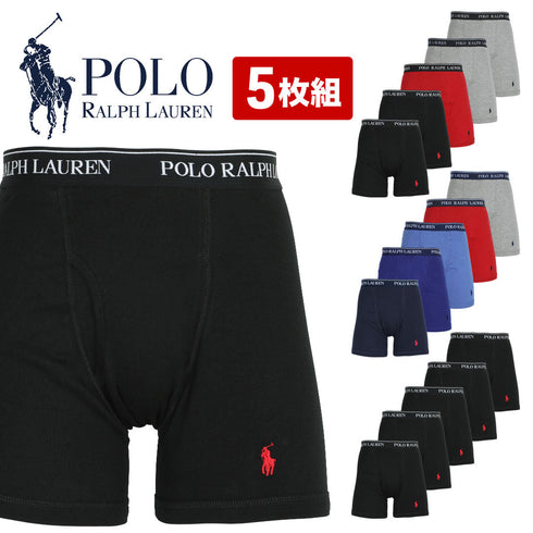 ポロ ラルフローレン POLO RALPH LAUREN 【5枚セット】CLASSIC FIT メンズ ロングボクサーパンツ|下着 おしゃれ 人気 クリスマス プレゼント 彼氏