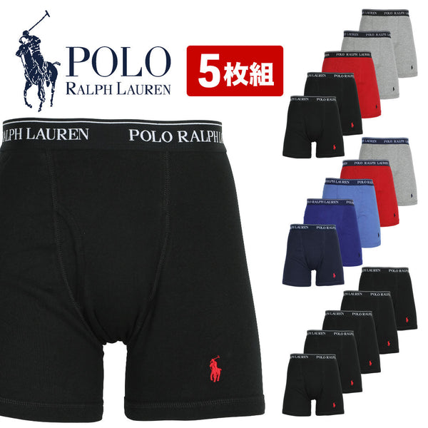 ポロ ラルフローレン POLO RALPH LAUREN 【5枚セット】CLASSIC FIT メンズ ロングボクサーパンツ