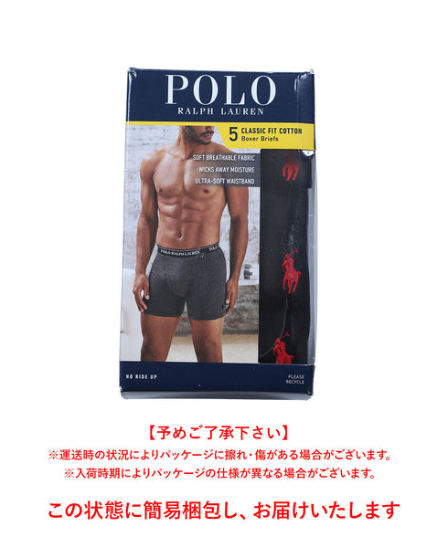 ポロ ラルフローレン POLO RALPH LAUREN 【5枚セット】CLASSIC FIT メンズ ロングボクサーパンツ|下着 おしゃれ 人気 クリスマス プレゼント 彼氏