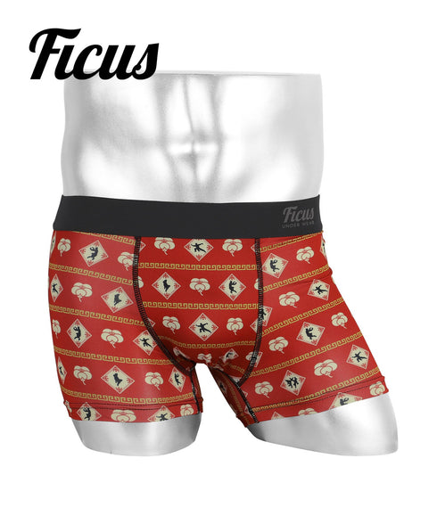 フィークス FICUS Shadow Kung fu メンズボクサーパンツ 【メール便】|下着 おしゃれ 人気 カンフー クリスマス プレゼント 彼氏