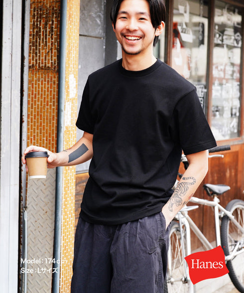 ヘインズ Hanes KURO クルーネック 半袖Tシャツ 【メール便】