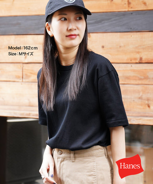 ヘインズ Hanes KURO クルーネック 半袖Tシャツ 【メール便】おしゃれ 人気 プレゼント 彼氏