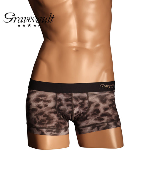 グレイブボールト Gravevault LEOPARD メンズ ローライズ ボクサーパンツ 【メール便】