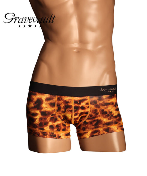 グレイブボールト Gravevault LEOPARD メンズ ローライズ ボクサーパンツ 【メール便】
