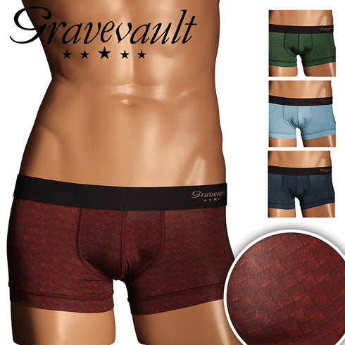 グレイブボールト Gravevault Intrecciato メンズ ローライズ ボクサーパンツ 【メール便】