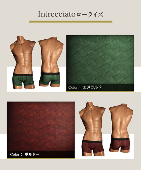 グレイブボールト Gravevault Intrecciato メンズ ローライズ ボクサーパンツ 【メール便】