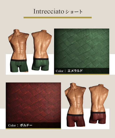 グレイブボールト Gravevault Intrecciato メンズ ショート ボクサーパンツ 【メール便】