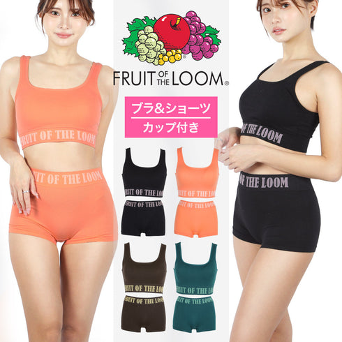 フルーツオブザルーム FRUIT OF THE LOOM FTL 成型 レディース ブラ&ショーツ 上下セット 【メール便】