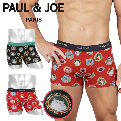 ポールアンドジョー PAUL&JOE ベア天額縁猫柄 PT メンズ ボクサーパンツ