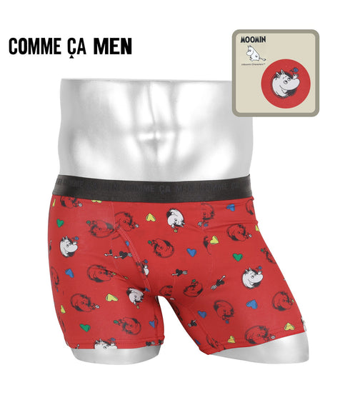 コムサメン COMME CA MEN ベア天Moominハート柄 PT メンズ ボクサーパンツ 【メール便】
