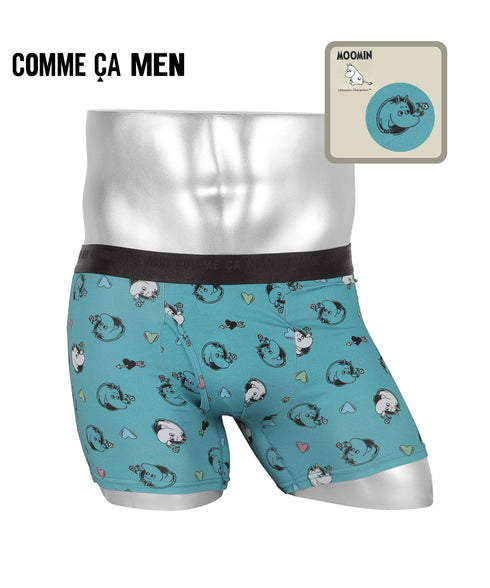 コムサメン COMME CA MEN ベア天Moominハート柄 PT メンズ ボクサーパンツ 【メール便】