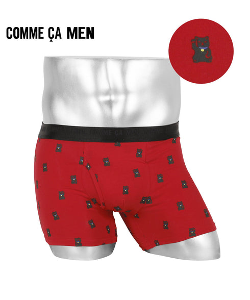 コムサメン COMME CA MEN ベア天招き猫柄 PT メンズ ボクサーパンツ【メール便】