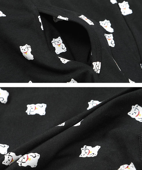 コムサメン COMME CA MEN ベア天招き猫柄 PT メンズ ボクサーパンツ【メール便】