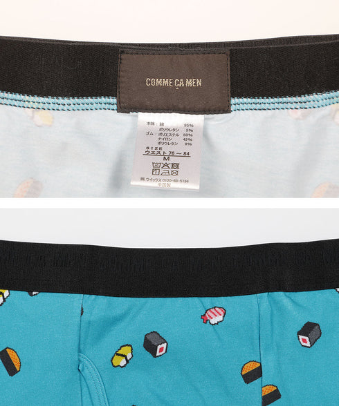 コムサメン COMME CA MEN ベア天お寿司柄 PT メンズ ボクサーパンツ 【メール便】