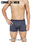 コムサメン COMME CA MEN 【2枚セット】ベア無地+プリント柄 メンズ ボクサーパンツ