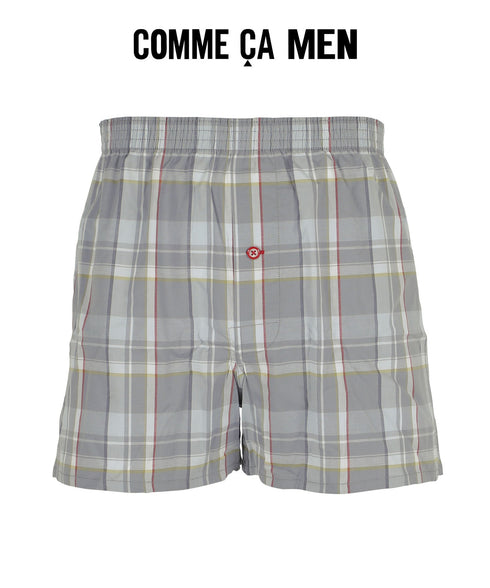 コムサメン COMME CA MEN 平チェックストレッチ先染め メンズ トランクス 【メール便】