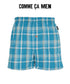 コムサメン COMME CA MEN 平チェックストレッチ先染め メンズ トランクス 【メール便】