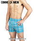 コムサメン COMME CA MEN 平チェックストレッチ先染め メンズ トランクス 【メール便】