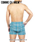 コムサメン COMME CA MEN 平チェックストレッチ先染め メンズ トランクス 【メール便】