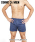 コムサメン COMME CA MEN 平ストライプストレッチ先染め メンズ トランクス 【メール便】