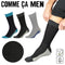 コムサメン COMME CA MEN メッシュパネル切替 メンズ クルーソックス 【メール便】