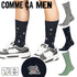 コムサメン COMME CA MEN 招き猫柄 メンズ クルーソックス 【メール便】