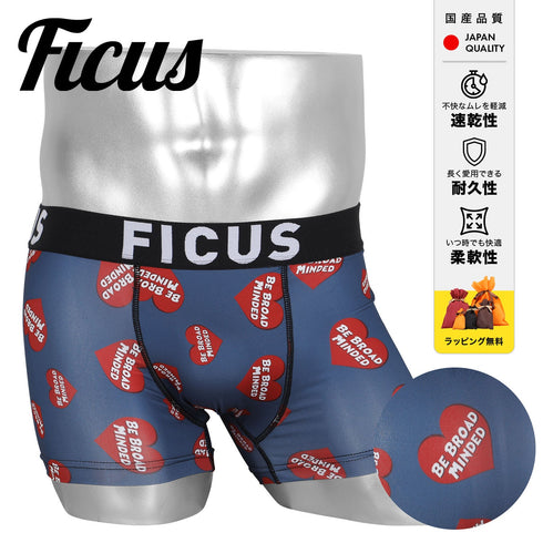 フィークス FICUS ManyHeart メンズボクサーパンツ 【メール便】|下着 おしゃれ 人気 ハート クリスマス プレゼント 彼氏