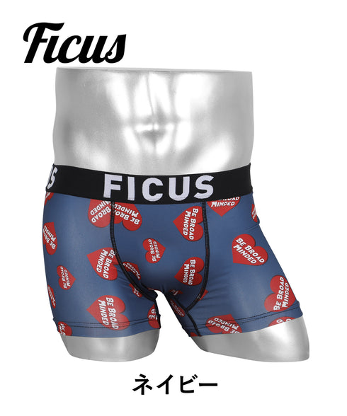 フィークス FICUS ManyHeart メンズボクサーパンツ 【メール便】|下着 おしゃれ 人気 ハート クリスマス プレゼント 彼氏