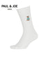 ポールアンドジョー PAUL&JOE 10X1リブお座りヌネット刺繍 メンズ クルーソックス 【メール便】
