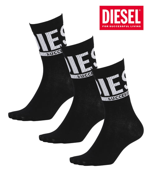 ディーゼル DIESEL 【3足セット】SKM-RAY-THREEPACK クルーソックス 【メール便】