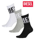 ディーゼル DIESEL 【3足セット】SKM-RAY-THREEPACK クルーソックス 【メール便】