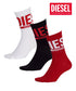 ディーゼル DIESEL 【3足セット】SKM-RAY-THREEPACK クルーソックス 【メール便】