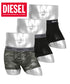 ディーゼル DIESEL 【3枚セット】PRINT メンズ ローライズボクサーパンツ