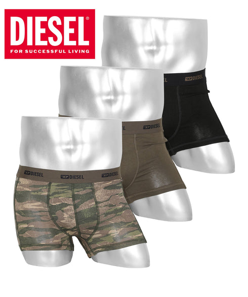 ディーゼル DIESEL 【3枚セット】PRINT メンズ ローライズボクサーパンツ