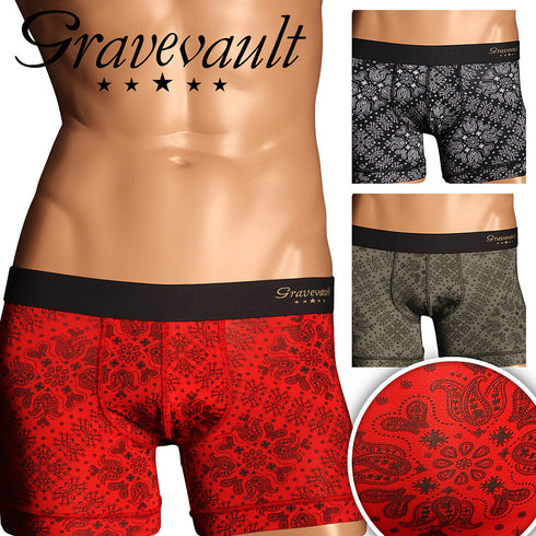 グレイブボールト Gravevault Bandana メンズ ショート ボクサーパンツ 【メール便】