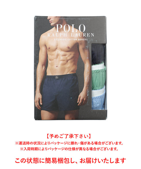 ポロ ラルフローレン POLO RALPH LAUREN 【3枚セット】OPEN BOXER メンズ トランクス 下着 おしゃれ 人気 プレゼント 彼氏