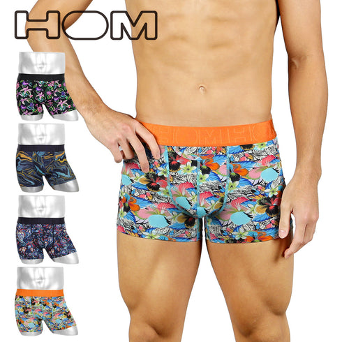 オム HOM HOM ASIA BoxerBriefs HO1 Print メンズ ボクサーパンツ 【メール便】 プレゼント クリスマス ギフト 彼氏 夫 旦那