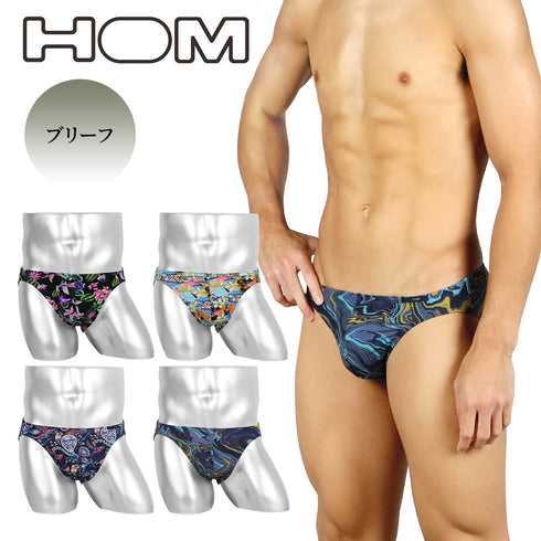 オム HOM ASIA Comfort Micro Briefs Print メンズ ブリーフ 【メール便】 プレゼント クリスマス ギフト 彼氏 夫 旦那