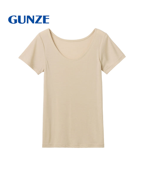 グンゼ GUNZE アセドロン レディース 汗取り付2分袖インナー 【メール便】