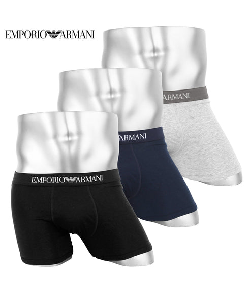 エンポリオ アルマーニ EMPORIO ARMANI ワケあり 【3枚セット】Genuine cotton with Logo band メンズ ボクサーパンツ
