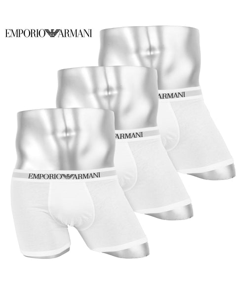 エンポリオ アルマーニ EMPORIO ARMANI ワケあり 【3枚セット】Genuine cotton with Logo band メンズ ボクサーパンツ
