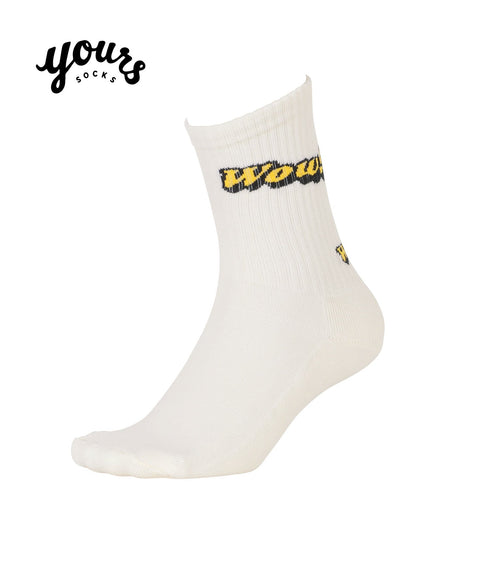 ユアーズソックス yours SOCKS WOW メンズ クルーソックス 【メール便】