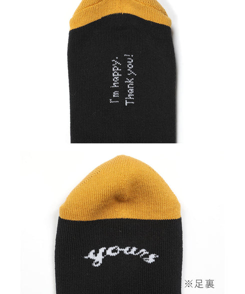 ユアーズソックス yours SOCKS I LOVE YOU メンズ クルーソックス 【メール便】