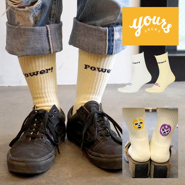 ユアーズソックス yours SOCKS WRESTLER メンズ クルーソックス 【メール便】