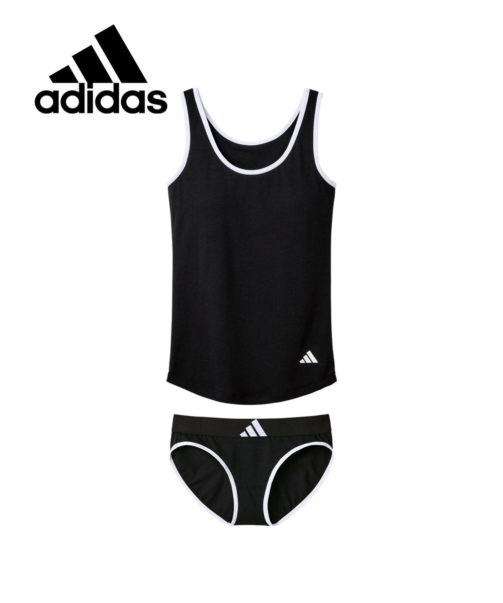 アディダス adidas Basic レディース ブラタンクトップ＆ショーツ 上下