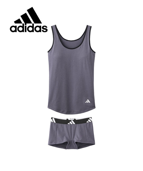 アディダス adidas Basic レディース ブラタンクトップ&ショーツ 上下セット