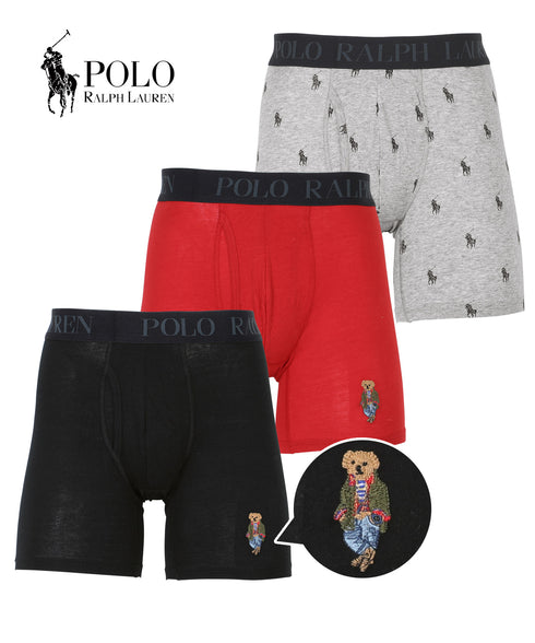ポロ ラルフローレン POLO RALPH LAUREN 【3枚セット】Gift Sets メンズ ロングボクサーパンツ 下着 おしゃれ 人気 プレゼント 彼氏