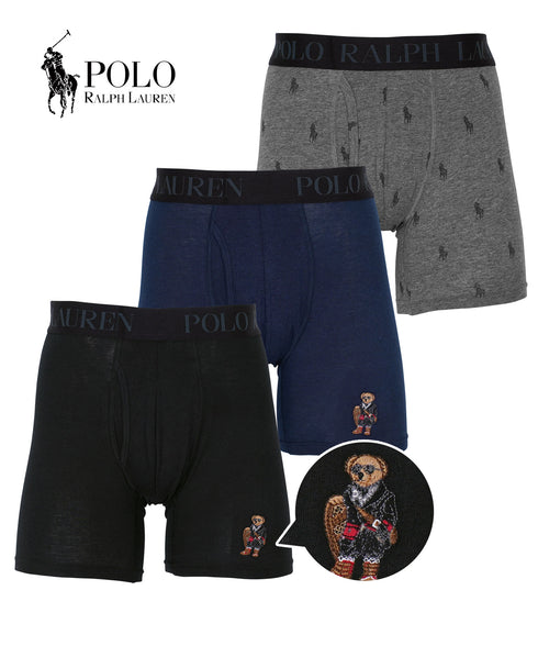 ポロ ラルフローレン POLO RALPH LAUREN 【3枚セット】Gift Sets メンズ ロングボクサーパンツ 下着 おしゃれ 人気 プレゼント 彼氏